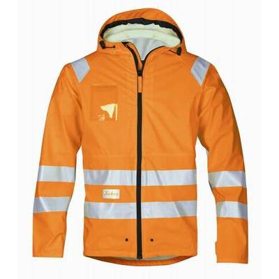 Snickers Rain Jacket PU High Visibility Class 3 (A048055)